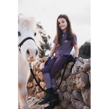 Paardrijlegging Horze Dea kind Zwart pruim Violet Paardrijlegging Horze Dea kind Zwart pruim Violet