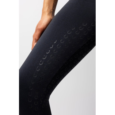 Scrunch rijlegging Horze Nessa full grip naadloos Zwart