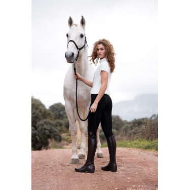 Scrunch rijlegging Horze Nessa full grip naadloos Zwart