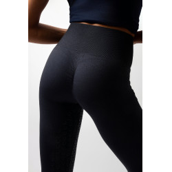 Legging Scrunch Horze Nessa full grip sans coutures Ouverture Bleu marine