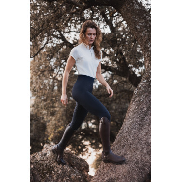 Scrunch rijlegging Horze Nessa full grip naadloos Opening Marineblauw