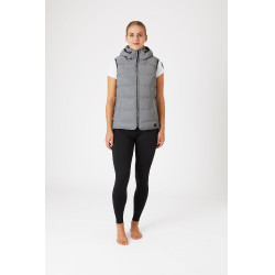 Gewatteerde mouwloze damesbodywarmer Horze reflecterend Reflecterend zilver