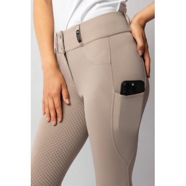 Rijbroek Horze Evelyn full seat dames Eenvoudige taupe Beige Rijbroek Horze Evelyn full seat dames Eenvoudige taupe Beige
