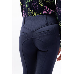 Rijbroek Horze Mira kinderen met full seat Opening Marineblauw