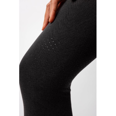 Pantalon Horze Carolyn denim fullgrip femme Noir