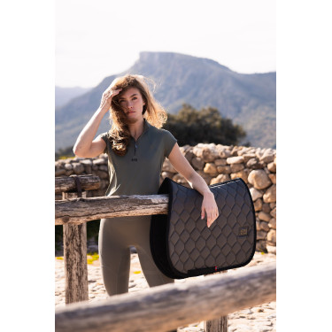 Tapis de selle CSO B Vertigo Onyx Chimère Gris