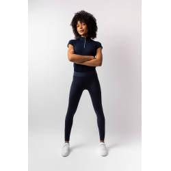 Legging d'équitation Horze Maia fond intégral femme Ouverture Bleu marine