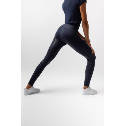 Legging d'équitation Horze Maia fond intégral femme Ouverture Bleu marine