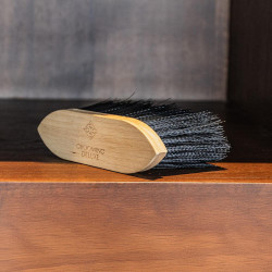 Brosse classique en bois longue douce Grooming Deluxe Noir