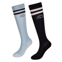 Chaussettes Stripes lot de 2 Kentucky Bleu marine / bleu clair