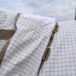 Couverture anti-dermite & d’été Comfort Kentucky Blanc