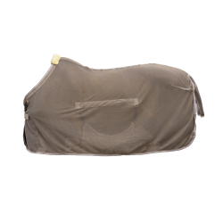 Vliegendeken met buikbescherming Comfort Kentucky Beige met ruitjes