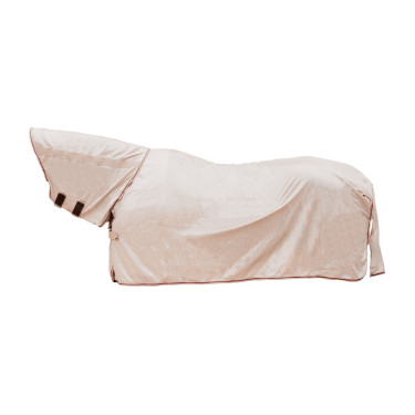Couverture anti-mouches Comfort Classic avec Couvre-cou & Ventre Kentucky Beige / bordeaux