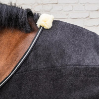 Fleece Deken Heavy Melange Kentucky Zwart Fleece Deken Heavy Melange Kentucky Zwart