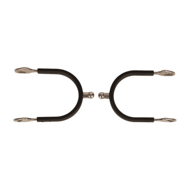 Eperons en boule acier avec caoutchouc Velari Acier Inoxydable Eperons en boule acier avec caoutchouc Velari Acier Inoxydable