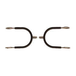 Eperons ronds en acier avec caoutchouc Velari Acier Inoxydable