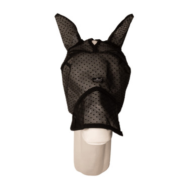Masque anti-mouche cœur avec oreilles et nez Kentucky Noir