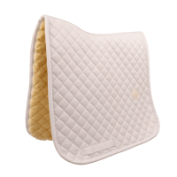 Zadelpad van schapenvacht Skin Friendly Diamond Dressuur Kentucky Wit