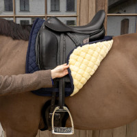 Tapis de selle en mouton Skin Friendly Diamond Dressage Kentucky Marine Bleu marine