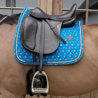 Tapis de Selle Velvet Horse Printing Dressage Kentucky