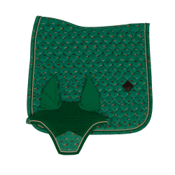 Tapis de Selle Velvet Horse Printing Dressage Kentucky Vert
