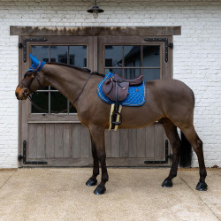 Tapis de Selle Velvet Horse Printing Jumping Kentucky