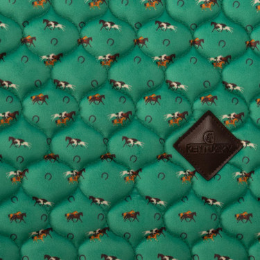 Tapis de Selle Velvet Horse Printing Jumping Kentucky Vert