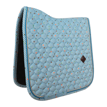 Tapis de Selle Velvet Pied-de-Poule Dressage Kentucky