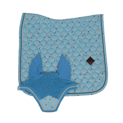 Tapis de Selle Velvet Pied-de-Poule Dressage Kentucky