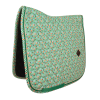 Tapis de Selle Velvet Pied-de-Poule Dressage Kentucky Vert clair / colourful Tapis de Selle Velvet Pied-de-Poule Dressage Kentucky Vert clair / colourful