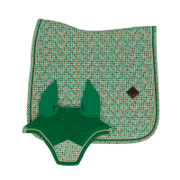 Tapis de Selle Velvet Pied-de-Poule Dressage Kentucky Vert clair / colourful Tapis de Selle Velvet Pied-de-Poule Dressage Kentucky Vert clair / colourful