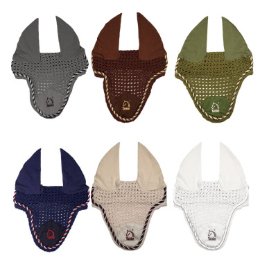 Bonnet anti-mouches Tattini cordonnet bicolore Jaune