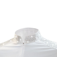 Polo de concours Tattini femme strass mélangés Blanc