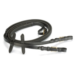 Rênes Daslö en caoutchouc boucles inox poney Rênes Daslö en caoutchouc boucles inox poney