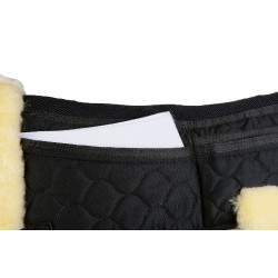 Echte schapenvacht schokdemper HKM-stijl Natuur Beige Echte schapenvacht schokdemper HKM-stijl Natuur Beige