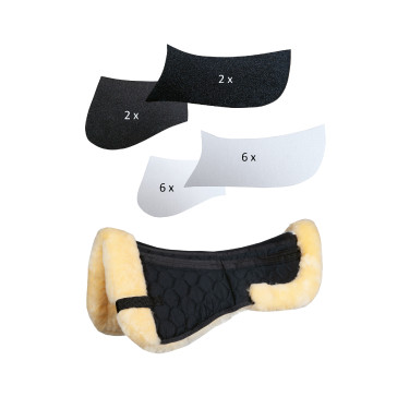 Amortisseur mouton véritable Style HKM Nature Beige