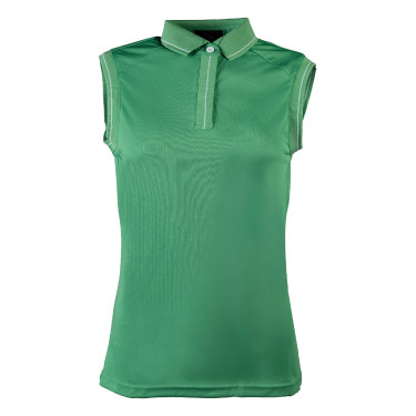 Damespolo Catherine mouwloos HKM Groen