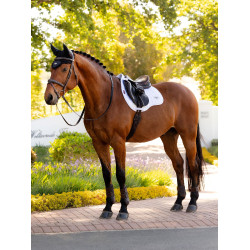 Tapis de selle LeMieux Loire Square mixte Blanc Tapis de selle LeMieux Loire Square mixte Blanc