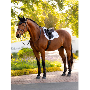 Tapis de selle LeMieux Loire Square mixte Blanc Tapis de selle LeMieux Loire Square mixte Blanc