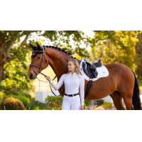 Tapis de selle LeMieux Loire Square mixte Blanc Tapis de selle LeMieux Loire Square mixte Blanc