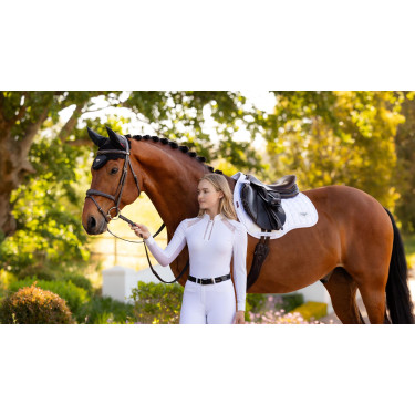 Tapis de selle LeMieux Loire Square mixte Blanc Tapis de selle LeMieux Loire Square mixte Blanc