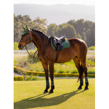 Tapis de selle LeMieux Loire Square mixte Vert hunter Tapis de selle LeMieux Loire Square mixte Vert hunter