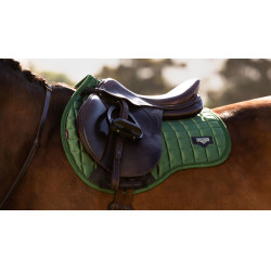 Tapis de selle LeMieux Loire Square mixte Vert hunter Tapis de selle LeMieux Loire Square mixte Vert hunter