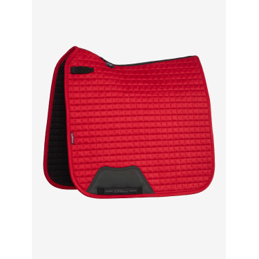 Tapis LeMieux Reflective Suede Dressage Square Chilli Rouge