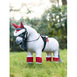 LeMieux Kerstset voor speelgoedpony Chilli Rood