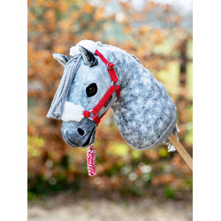 Longe et Licol Hobby Horse LeMieux de Noël Rouge