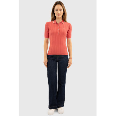 Polo Harcour Bethanie femme Pamplemousse Rose