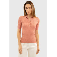 Polo Harcour Bethanie femme Rose aurore Polo Harcour Bethanie femme Rose aurore
