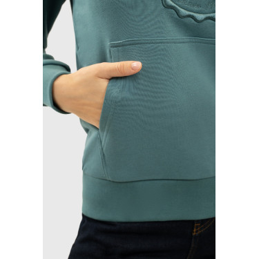 Sweat Harcour Sama femme Paon Bleu