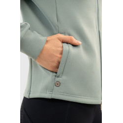 Gebreide hoodie met rits Harcour Bryssea Kolibrie